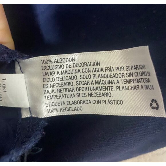 Goodfellow & Co Mens XXL  Navy Short-Sleeve Cotton Button-Up Shirt Embroidered R - Picture 4 of 8